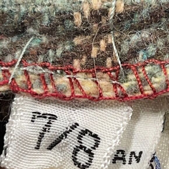 Vintage Skirt Womens 7/8 Red Plaid‎ Maxi Modest Classic Preppy Union Made - Picture 9 of 10